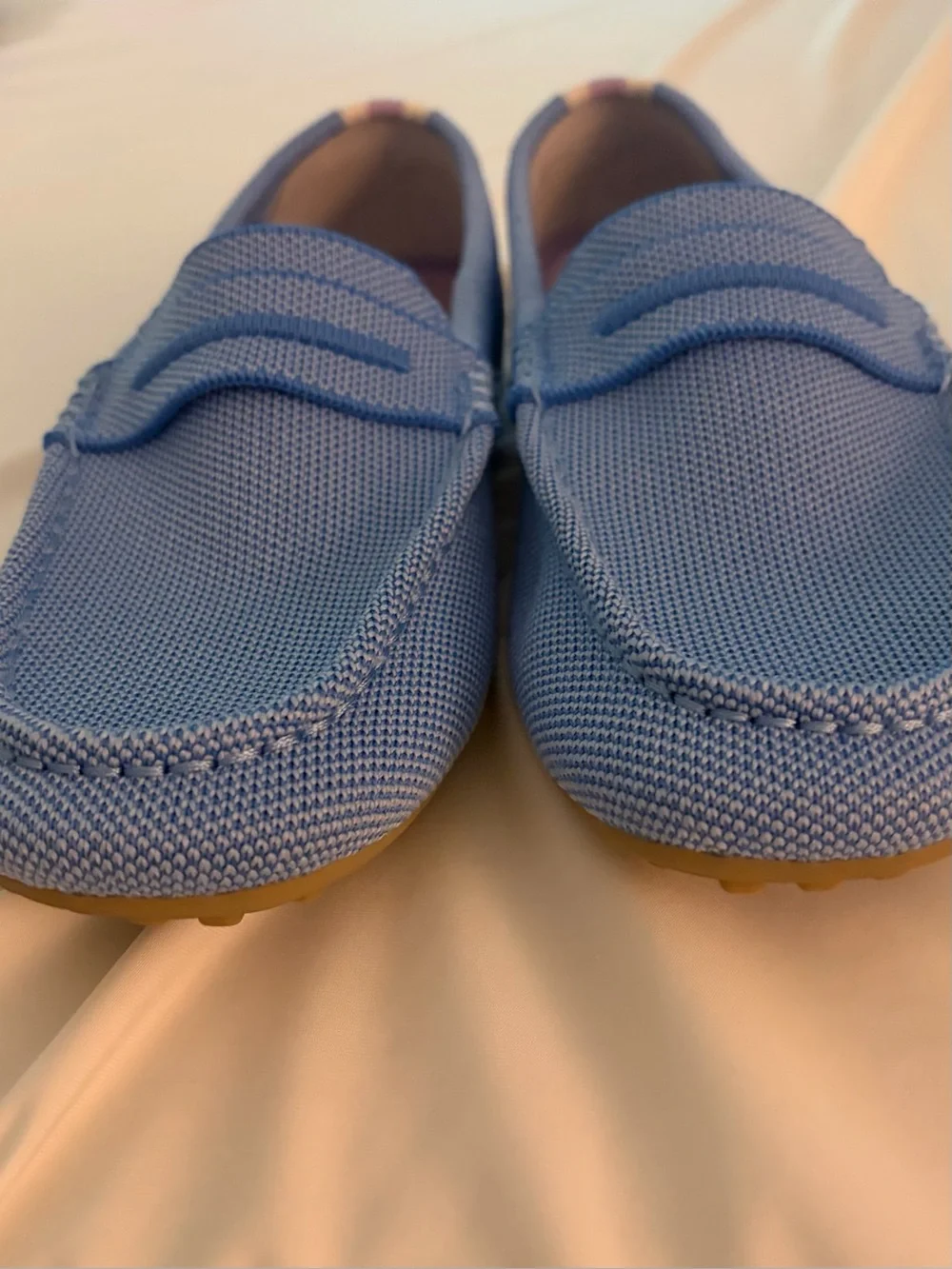 Rothy's Women's Periwinkle Knit Penny Loafers